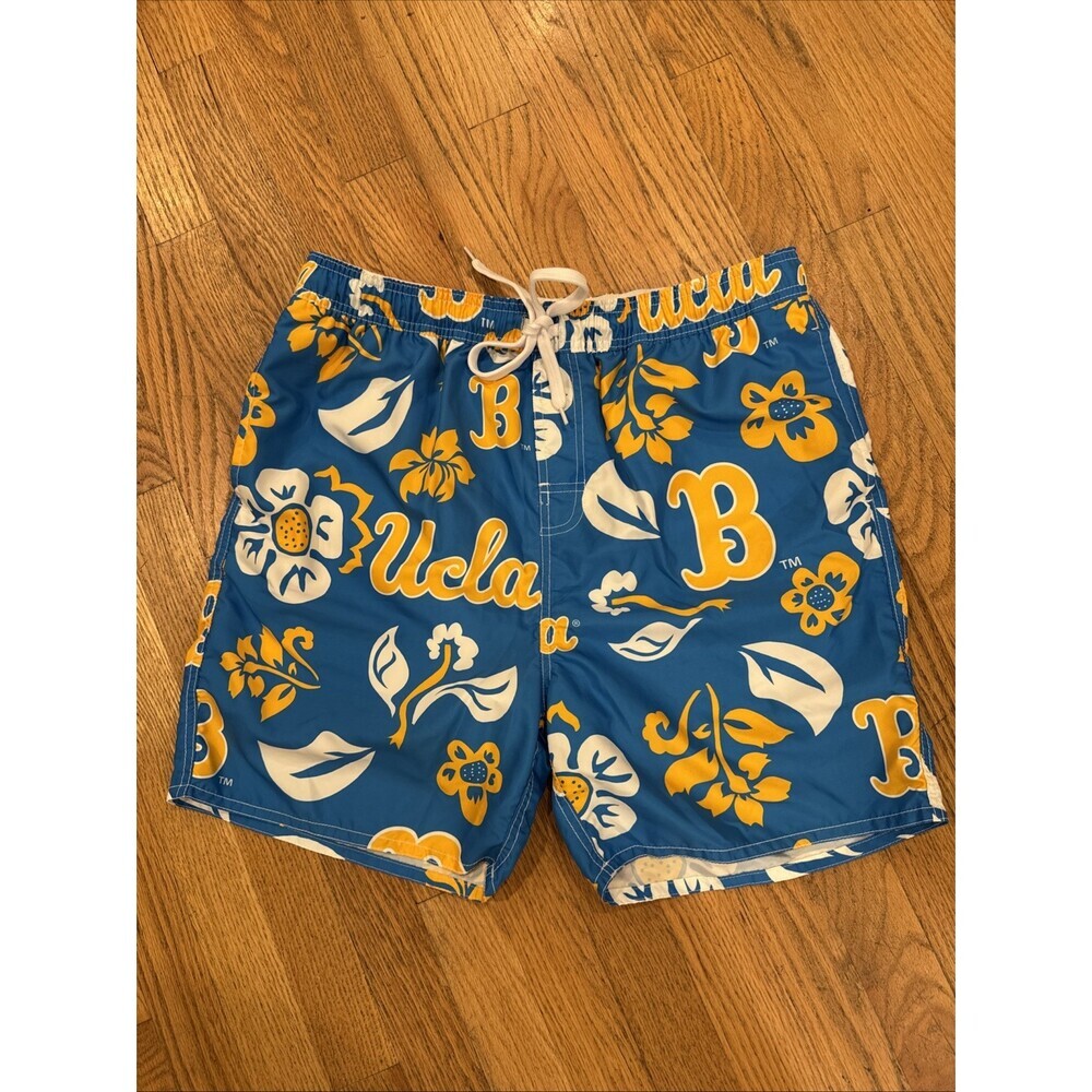 Men's UCLA Bruins Swim Trunks Floral Swim Shorts XL - Picture 3 of 7